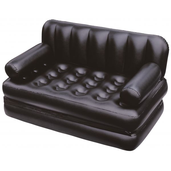 Bestway Sofá Inflável 5 em 1 Preto 188x152x64 cm