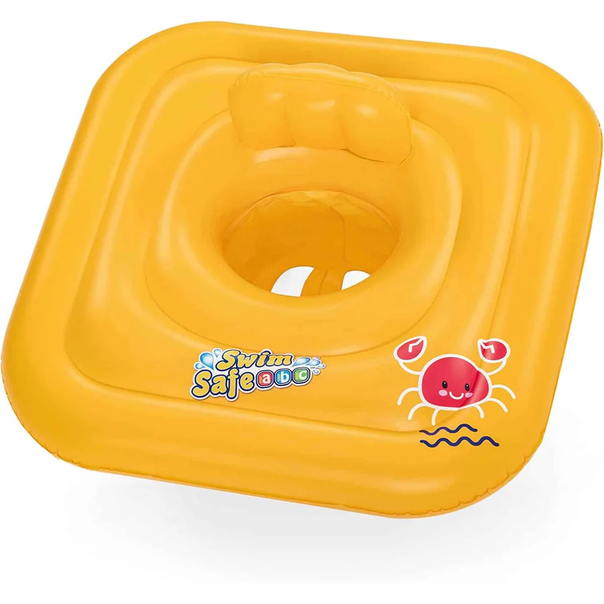 Bóia insuflável para bebé “Swim Safe ABC” Amarela Quadrada Bestway