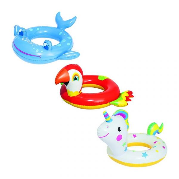 Bestway Boia Hinchable Animais Color Sortido 84x71 cm +3 a 6 Anos