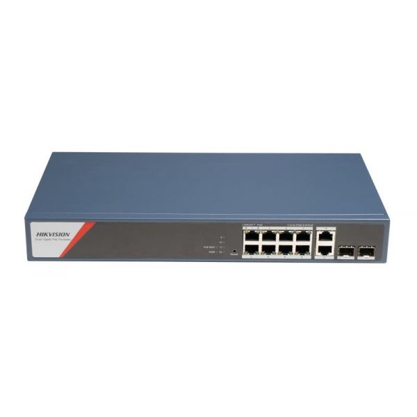 Hikvision DS-3E1512HP-SI-8P2T2F Switch PoE+ Gigabit 12 Portas