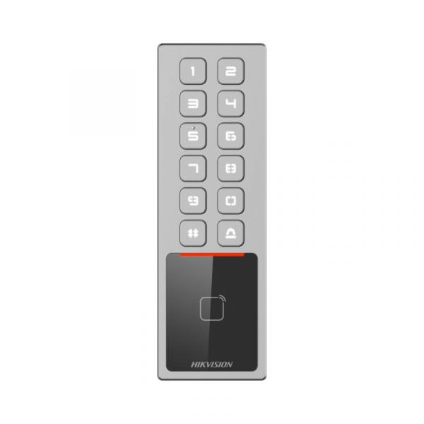 Hikvision Controlo de Acesso DS-K1T805EX com Cartão EM e PIN, IP65 IK08