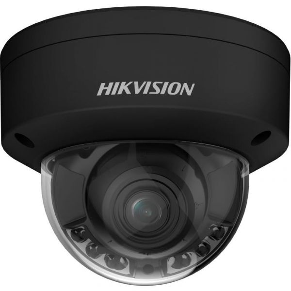 Hikvision Câmara IP DS-2CD2747G2HT-LIZS(2.8-12)/eF/BLK 4 MP Smart Hybrid Light ColorVu Motorized Varifocal Dome PoE IP67 Black