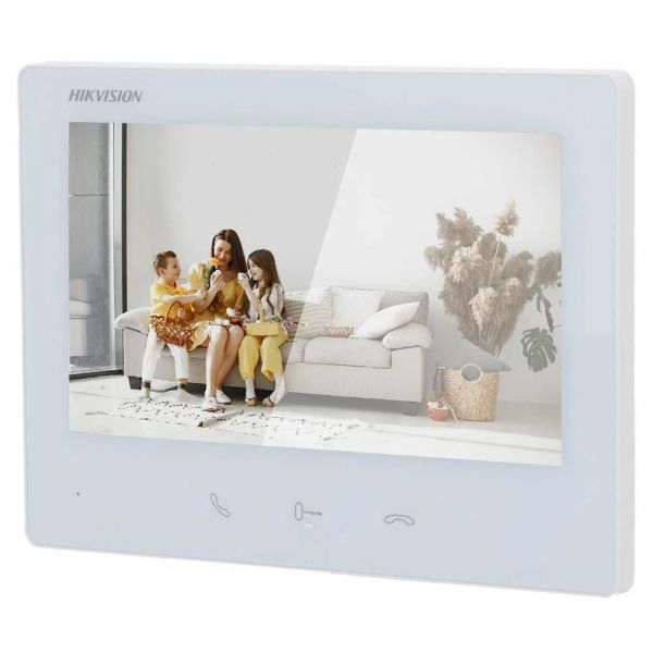 Hikvision Monitor Videoporteiro DS-KH7300EY-TE2/White 7" TFT Tátil 2 Fios HD Bidirecional