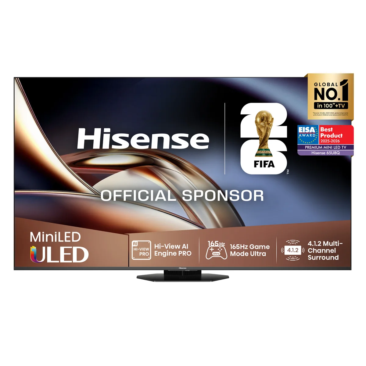 Televisão Hisense 65U8Q 65" QD Mini LED UltraHD 4K VIDAA