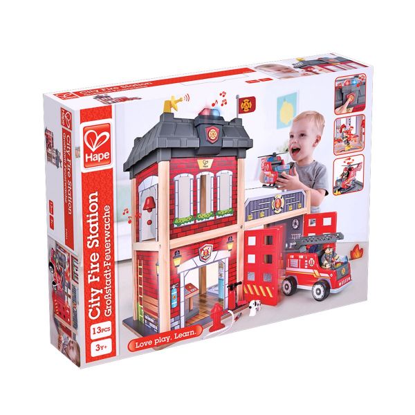 Hape Toys Quartel de Bombeiros Grande E3023