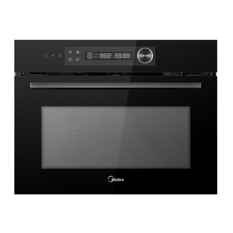 Forno Multifunções de Encastre c/ Microondas Midea MCOTV950E4MO-BK 50L 3000W+900W