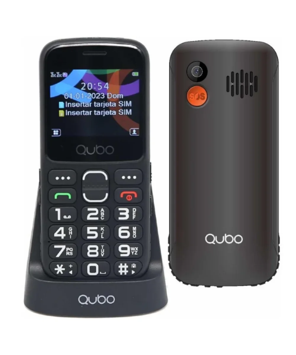 Telemóvel Qubo Sénior X230C Dual SIM + Base Preto