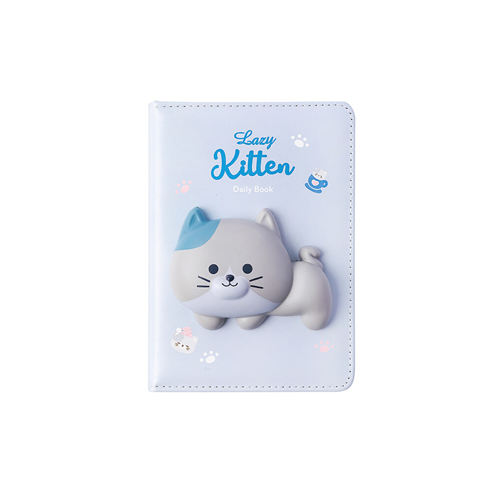 Bloco Notas 157x112mm Squishy Lazy Kitten 96fls