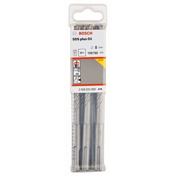 Bosch Acessórios Broca Sds Plus-5x 8MMx160MM 10UNI (2608833899)