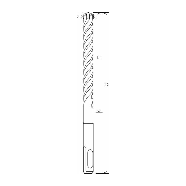 Bosch Broca Professional Sds Plus-5x 26x200x250 Mm Concrete Drill Prateado