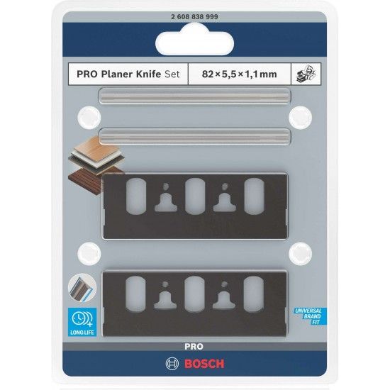 Conjunto de lâminas de plaina PRO, 4 unid. refª 2608838999 BOSCH