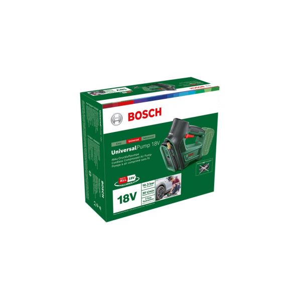 Bosch UniversalPump 18V 0603947100 Compressor de Ar a Bateria Verde e Preto Sem Bateria e Carregador