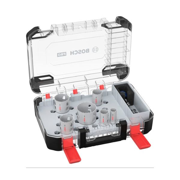 Bosch Set de Serra de Coroa PRO Multi Material Power Change Plus 9 Peças (22, 29, 35, 44, 51, 65mm)