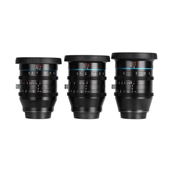 Objetiva Sirui Jupiter Set de 3 Ojectivas (24mm, 35mm, 50mm) Montagem PL