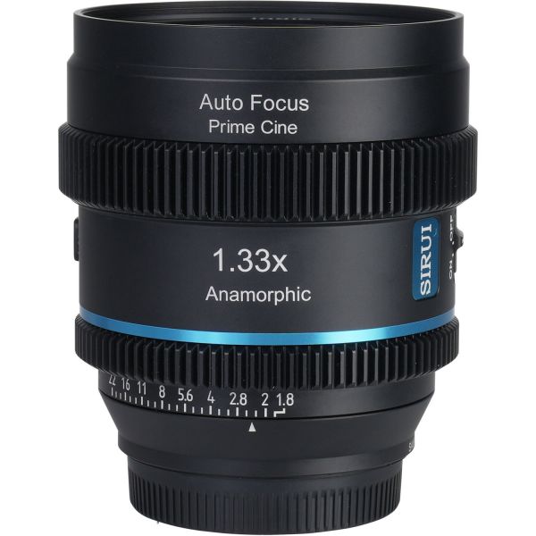 Objetiva Sirui 20mm T1.8 1.33X S35 AF Anamórfica Neutral Flare