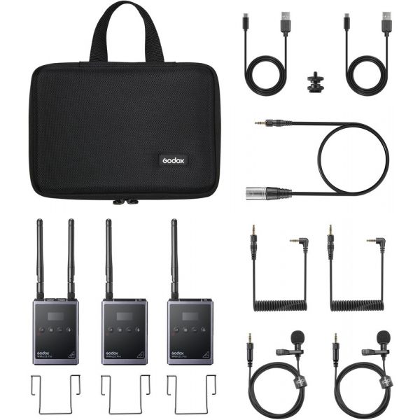 Godox Kit de Microfone sem Fio WMicS1 Pro Kit 2 - GODOXD212791