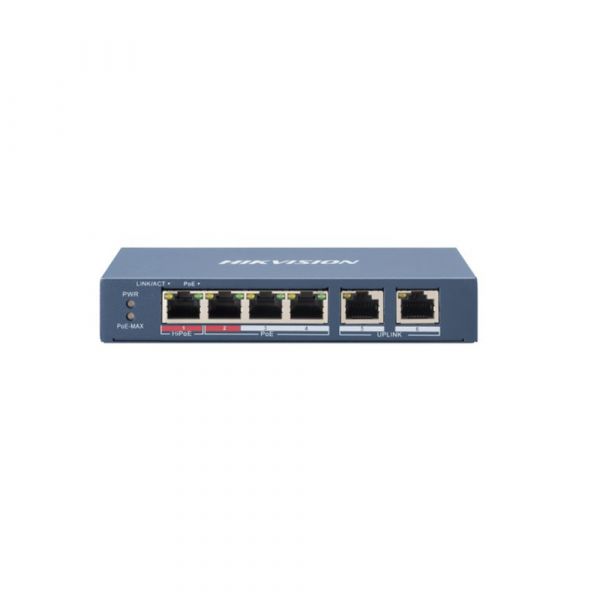 Hikvision Switch 4 Portas Poe