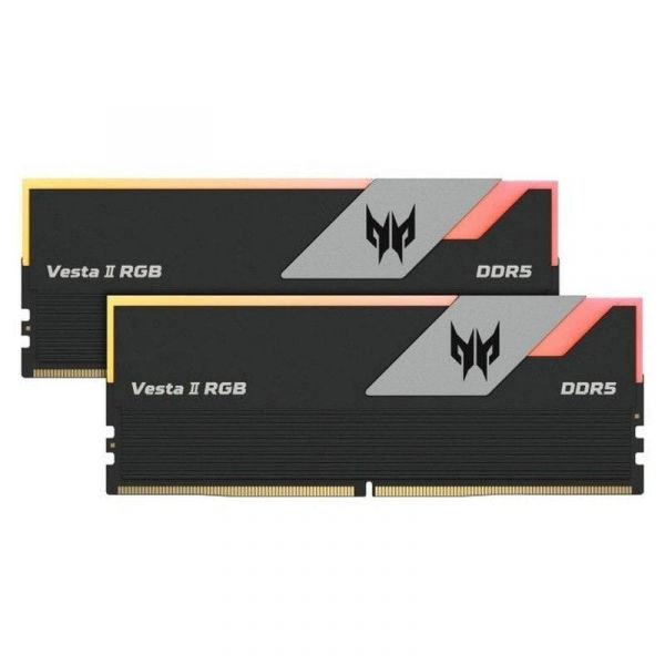 Memória RAM Acer Predator Vesta II RGB DDR5 6000MHz 32GB 2x16GB CL34 AMD EXPO e Intel XMP