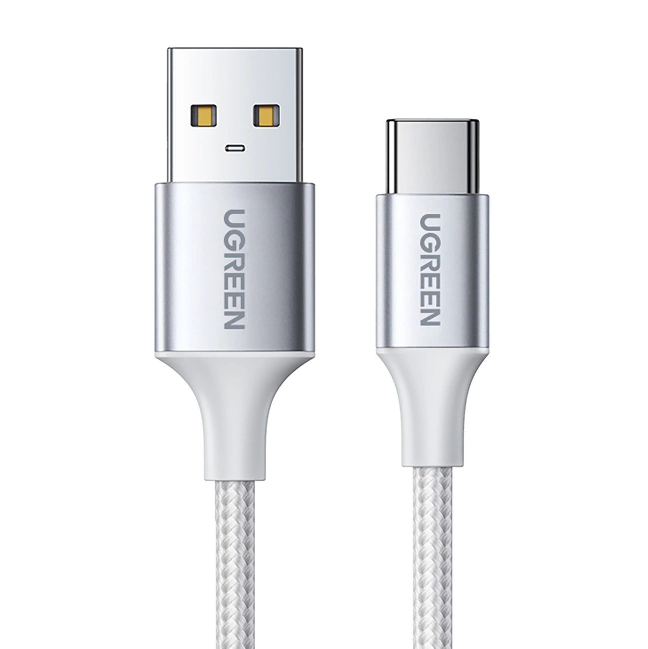 Cabo Dados Ugreen 60131 / USB-A para USB-C / Quick Charge 3.0 / 2.0 3A / 1M / Branco