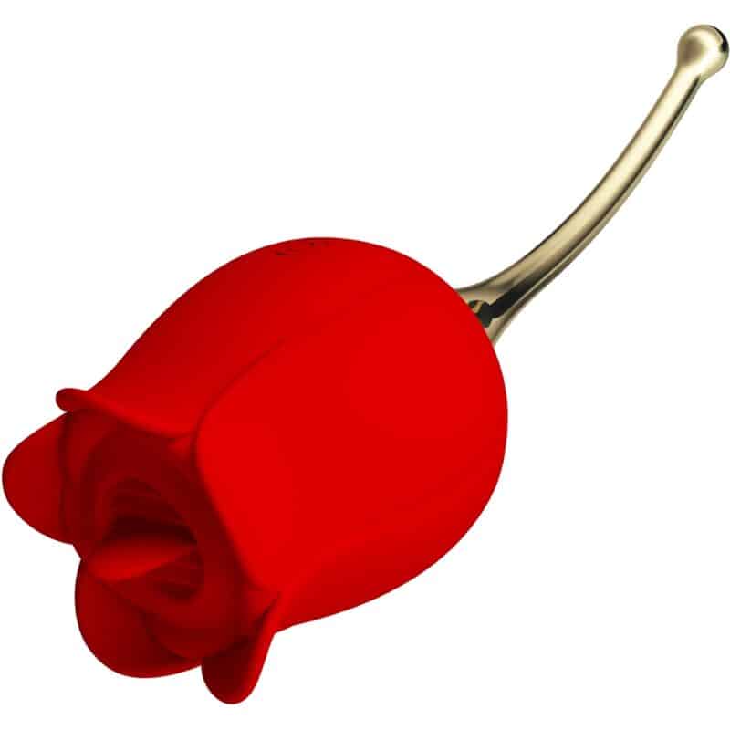 PRETTY LOVE – ESTIMULADOR DE CLITÓRIS ROSE LOVER 12 VIBRAÇÕES VERMELHO