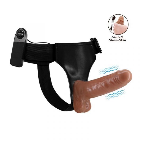 Baile Arnés com Dildo Retractil com Vibração Bw