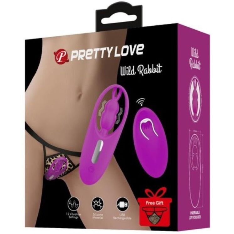 Pretty Love – Estimulador De Coelho Selvagem Para Calas Com Controle Remoto Lilásc
