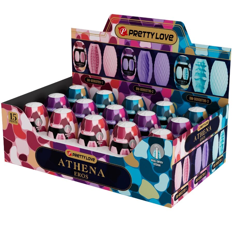 Pretty Love Athena Eros Masturbadores Masculinos 15 Unidades - D-242710