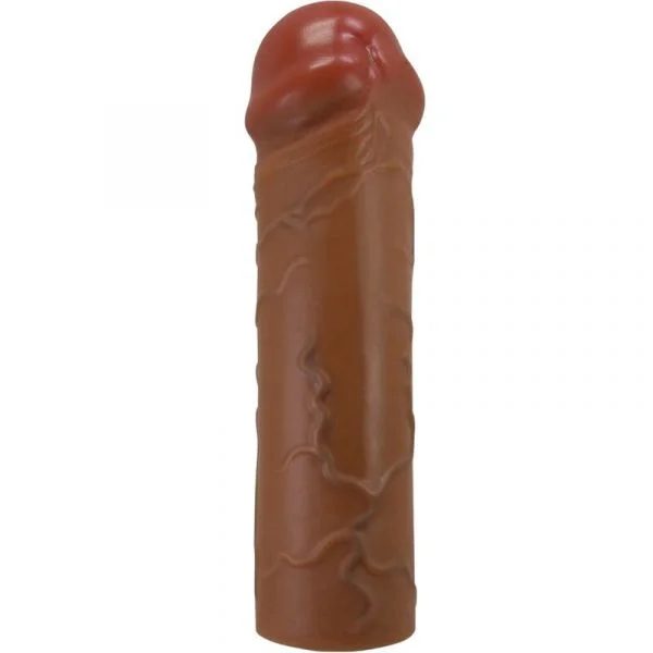 Pretty Love Manga Penis Nile com Extensão de 2,5 cm Mulato