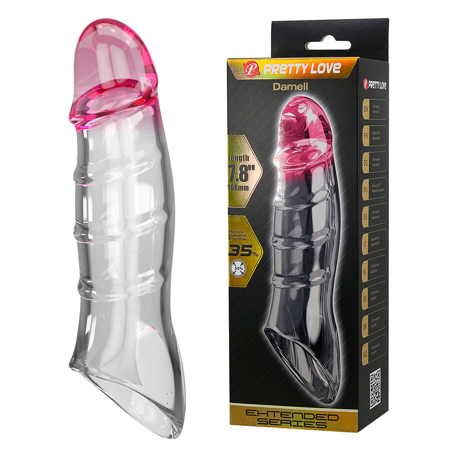 PRETTY LOVE - DARNELL CAPA DE PÊNIS COM EFEITO TRANSPARENTE