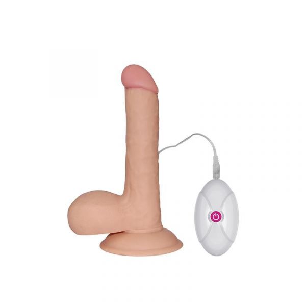 Lovetoy Dildo the Ultra Soft Dude com Vibração 7.5 Natural