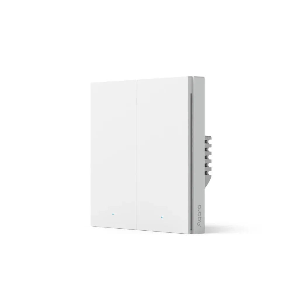 Aqara Interruptor Inteligente Sem Neutro 2 Canais Zigbee em Branco - Aqara H1 (2 Canais)