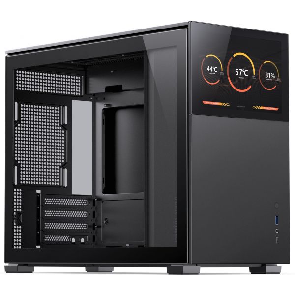 Jonsbo Caixa Micro-ATX D31 STD com Visor Vidro Temperado Preto - D31-STD-BLACK-SC