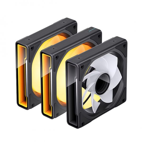 Jonsbo ZK-120BR ARGB Reversed PWM Black 120mm (3PACK)