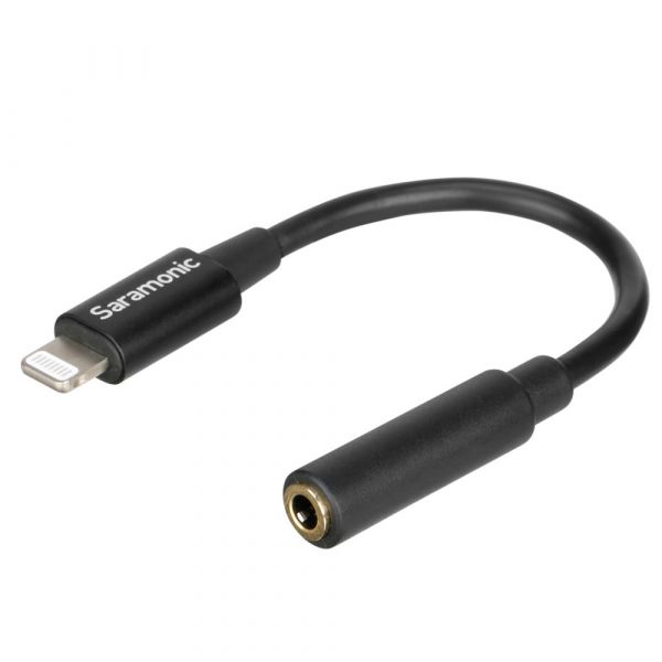 Saramonic Cabo Adaptador Áudio Lightning para Jack 3,5mm Fêmea - SR-C2002
