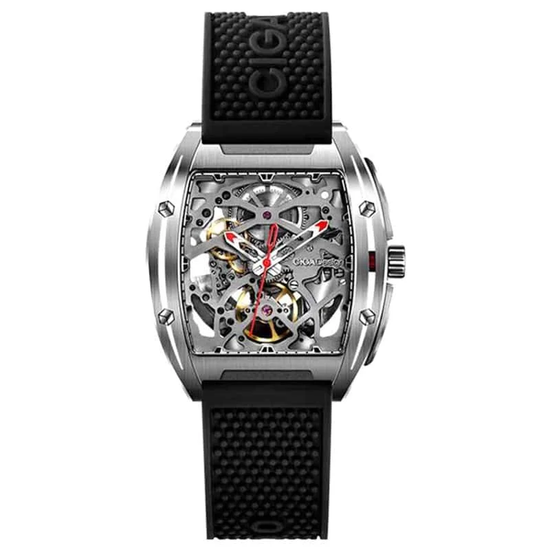 Relógio Mecânico CIGA Design Série Z Automático Skeleton Preto