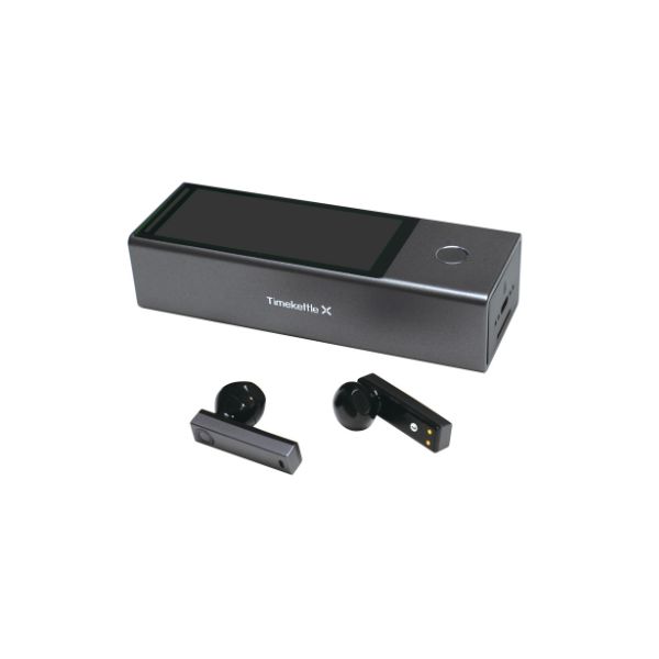 Timekettle Tradutor de Voz X1 + Fones de Ouvido Autônomos sem Aplicativos, Até 40 Idiomas, Online, Offline