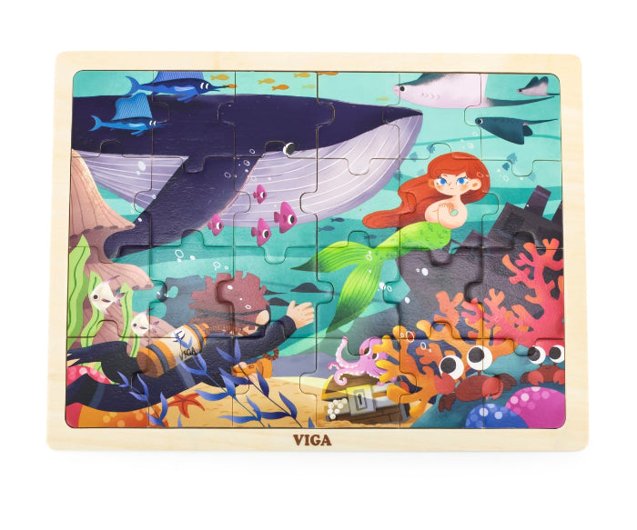 Puzzle de madeira de 24 peças Viga Mar