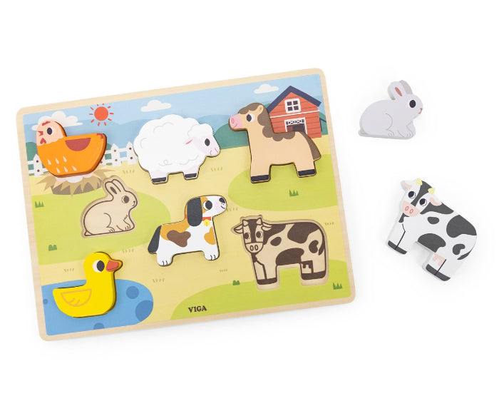 Puzzle Chunky Viga Fazenda