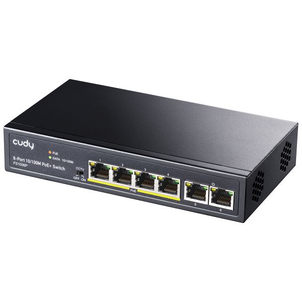 Cudy Switch FS1006P 6 Portas 10/100Mbps UnManaged PoE+