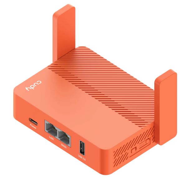 Cudy Router TR1200 Travel WiFi AC1200 Dual Band Fast Ethernet Laranja