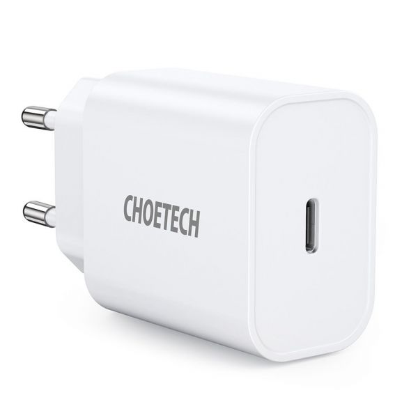 Choetech Cabo Wall Travel Charger usb 20W Power Delivery 3A Branco (Q5004) - 6971824977905