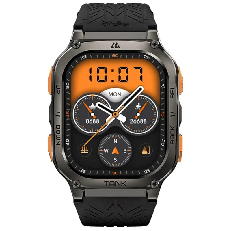 Smartwatch Kospet Tank M3 Ultra AMOLED GPS Militar 15 Dias Preto