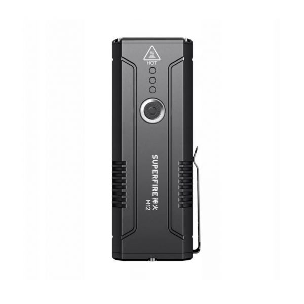 Superfire Lanterna M12 8000Lm Recarregável Preto