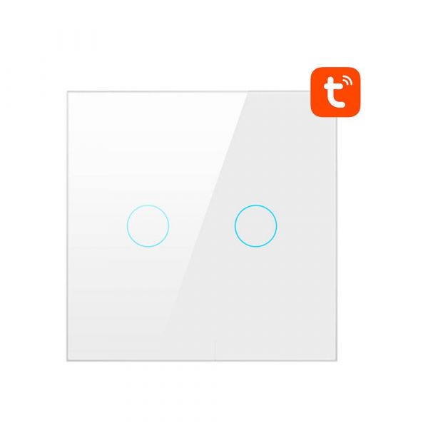 AVATTO Interruptor Luz Inteligente 2 Canais TS02-EU-W2 Branco