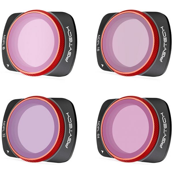 PGYTECH Kit de Filtros Nd-polarizador (8/16/32/64) para Osmo Pocket 3
