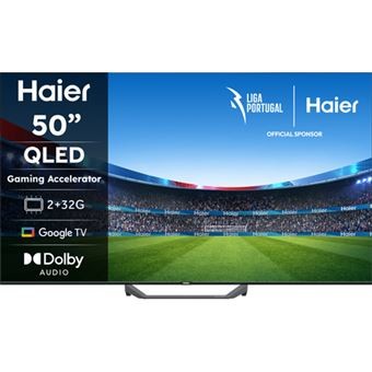 TV Haier 50" H50S80FUX QLED Smart TV Google TV 4K HDR