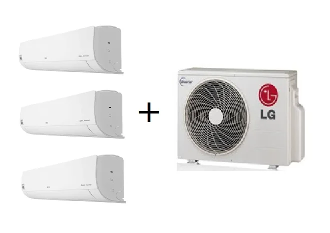 LG MULTI-SPLIT 3X1 STANDARD R32 C/ PLACAS WIFI (7000+7000+12000 BTUS)