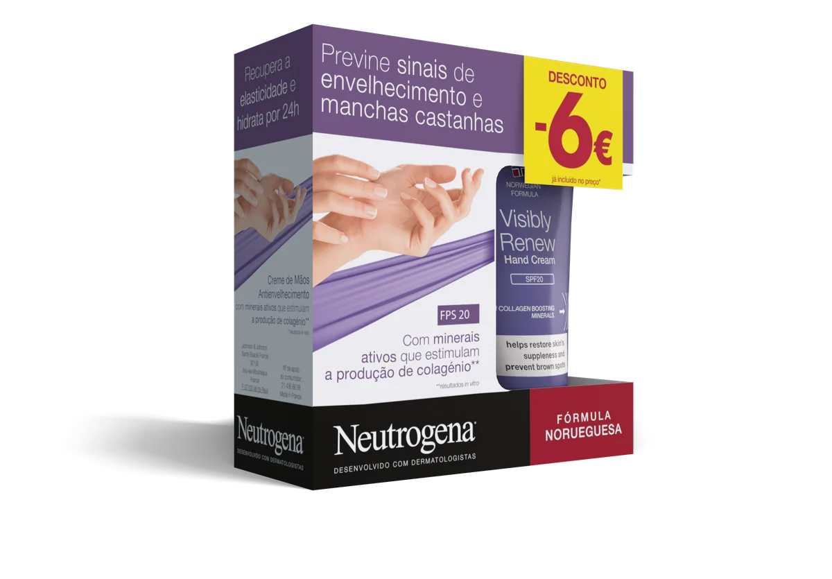 Neutrogena Visibly Renew Creme de Mãos Elasticidade Intensa SPF20 2x75ml