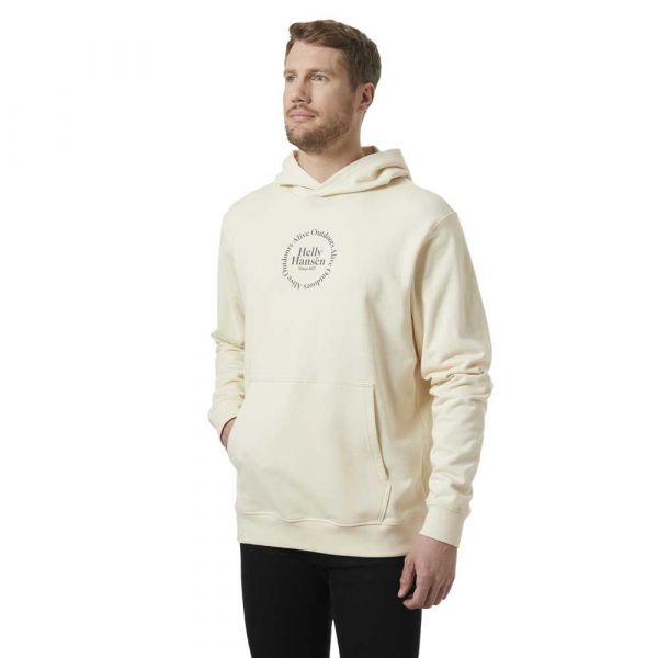 Helly Hansen Core Graphic Hoodie Beige M Homem