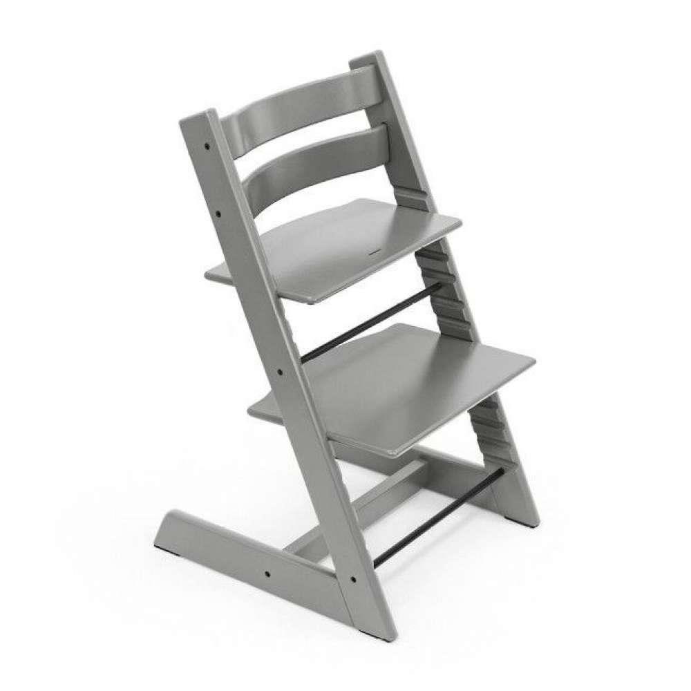Cadeira da Papa Stokke Tripp Trapp em Madeira Storm Grey